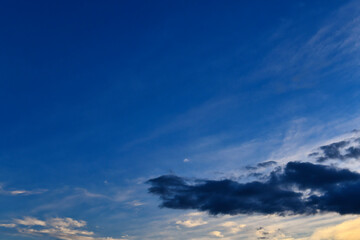 日没の空