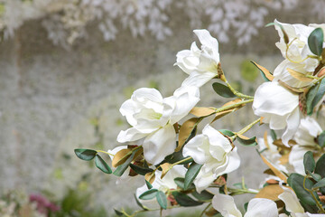 Beautifully decorated and arranged flowers at a wedding