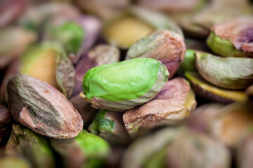 salted and roasted pistachio nuts