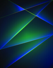 Obraz premium Abstract Elegant diagonal striped black and green background, vector picture