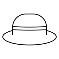 illustration of a hat outline icon