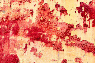 Texture of a concrete wall with cracks and scratches which can be used as a background