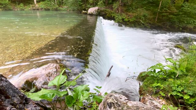 The Kamni&scaron;ka Bistrica River in Slovenia has its source in an Alpine valley of glacial origin 