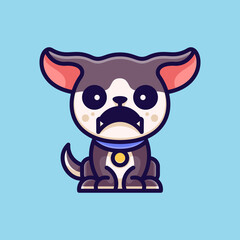 ANGRY DOG FOR CHARACTER, ICON, LOGO, STICKER AND ILLUSTRATION