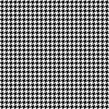 Seamless classic black and white hounds tooth pattern