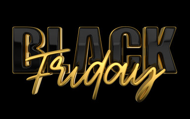 BLACK FRIDAY LOGO 3D