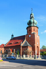 ZEMBRZYCE ,POLAND - JUNE 01, 2021: Church of St. John the Baptist in Zembrzyce, Poland.