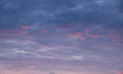 High resolution Sunset Sky background for Sky replacement - nature photography