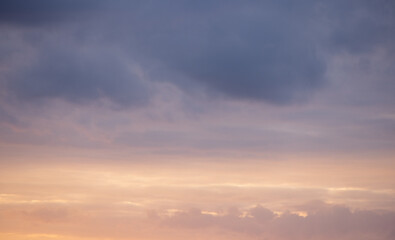 High resolution Sunset Sky background for Sky replacement - nature photography