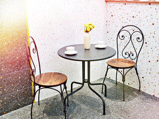 Vintage morning table and chairs