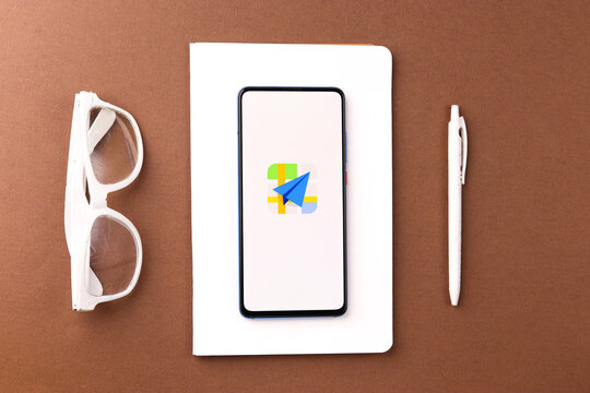 Assam, india - May 04, 2021 : Amap.com logo on phone screen stock image.