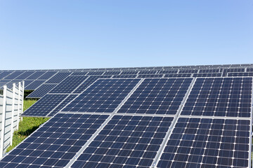 Solar energy is generated in solar parks