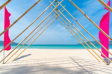 colorful beach umbrella