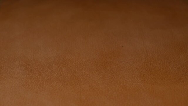 vintage brown leather luxury sofa texture 4k clip video