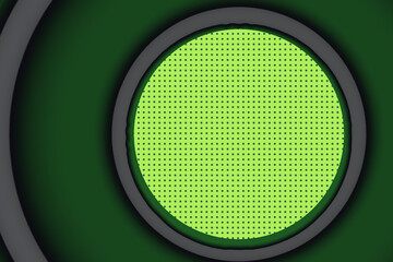 Macro shot of a green traffic light