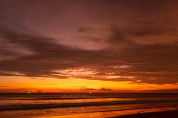 Fototapeta premium sunset on the beach