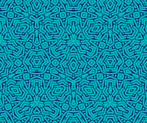 Seamless pattern with Ethnic Texture in 2 colors