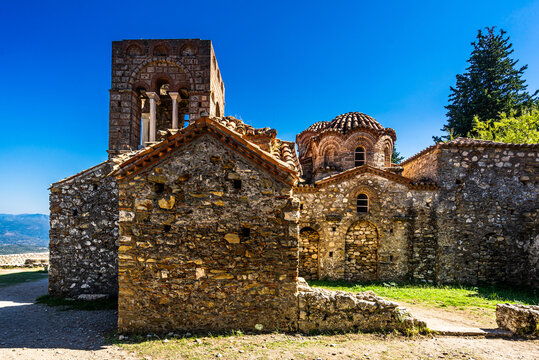 Medieval Mystras Monastery in Greece