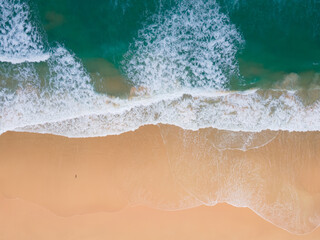 waves on the beach