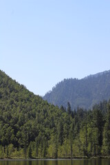 River lake in the mountains