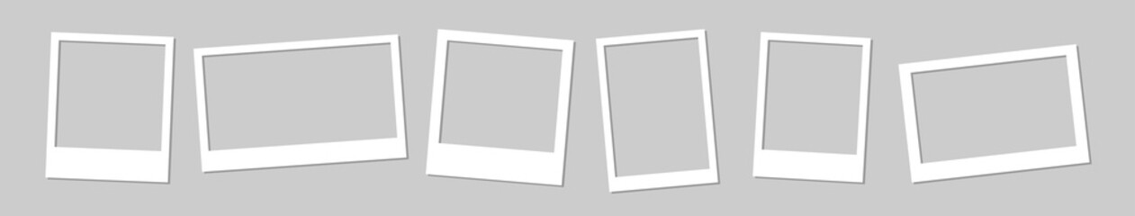Picture frame templates vector illustration.