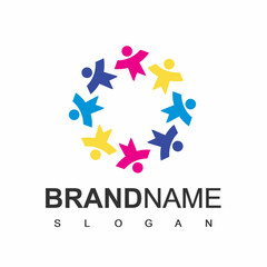 Obraz premium Kid Logo, School And Playground Symbol