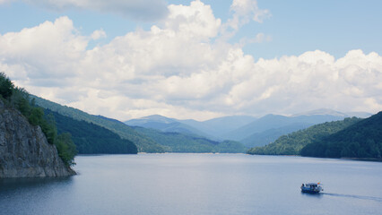 lake and mountains