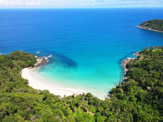 beach with blue sea