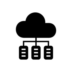 cloud services icon or logo isolated sign symbol vector illustration - high quality black style vector icons

