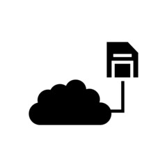 cloud services icon or logo isolated sign symbol vector illustration - high quality black style vector icons
