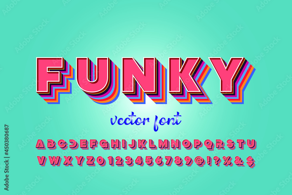 Poster font alphabet script typeface handcrafted handwritten vector label design old style.shadow effect.vi