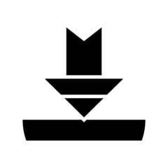 download icon or logo isolated sign symbol vector illustration - high quality black style vector icons
