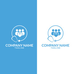 Medical logo template. Doctor team medical staff Suitable for medical business.