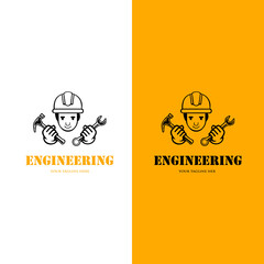Engineer Logo Design Template. suitable for company logo, print, digital, icon, apps, and other marketing material purpose.