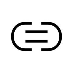 Obraz premium link icon or logo isolated sign symbol vector illustration - high quality black style vector icons 