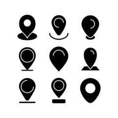 location icon or logo isolated sign symbol vector illustration - high quality black style vector icons
