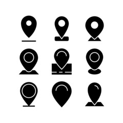 location icon or logo isolated sign symbol vector illustration - high quality black style vector icons
