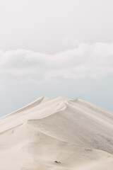 White sand dunes, soft colors background for climate change or empty space