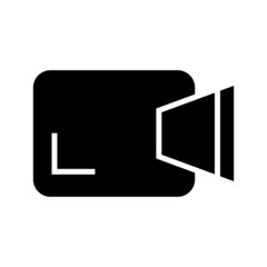 video camera icon or logo isolated sign symbol vector illustration - high quality black style vector icons
