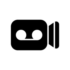 video camera icon or logo isolated sign symbol vector illustration - high quality black style vector icons
