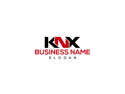Letter KNX Logo, Creative knx Logo Letter Vector Stock