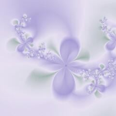 Light purple fractal floral background