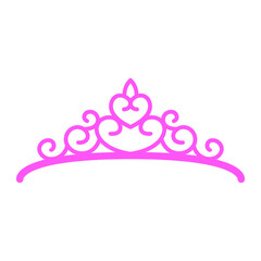 Tiara vector icon. Crown illustration symbol. princess sign. Queen logo. © Denys