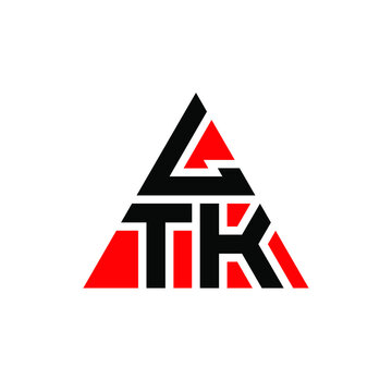 LTK triangle letter logo design with triangle shape. LTK triangle logo design monogram. LTK triangle vector logo template with red color. LTK triangular logo Simple, Elegant, and Luxurious Logo. LTK 
