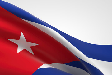 Naklejka premium Flag of Cuba