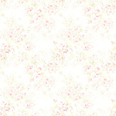 Fototapeta na wymiar Abstract seamless print of drawn bouquets of roses. Light background. Beautiful pattern for your festive design and wallpaper. 