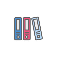 Archive in office outline colored icon. Elements of Business illustration line colored icon. Signs and symbols can be used for web, logo, mobile app, UI, UX