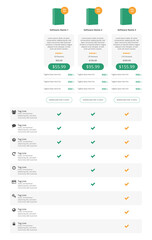 Web Pricing Table and Services