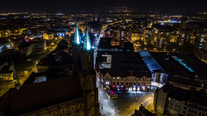 Legnica by night
