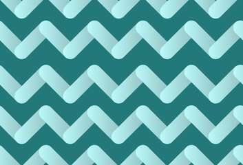 Zigzag ornament seamless pattern. Vector illustration in blue and white colors for winter design and packaging for Christmas and New Year.